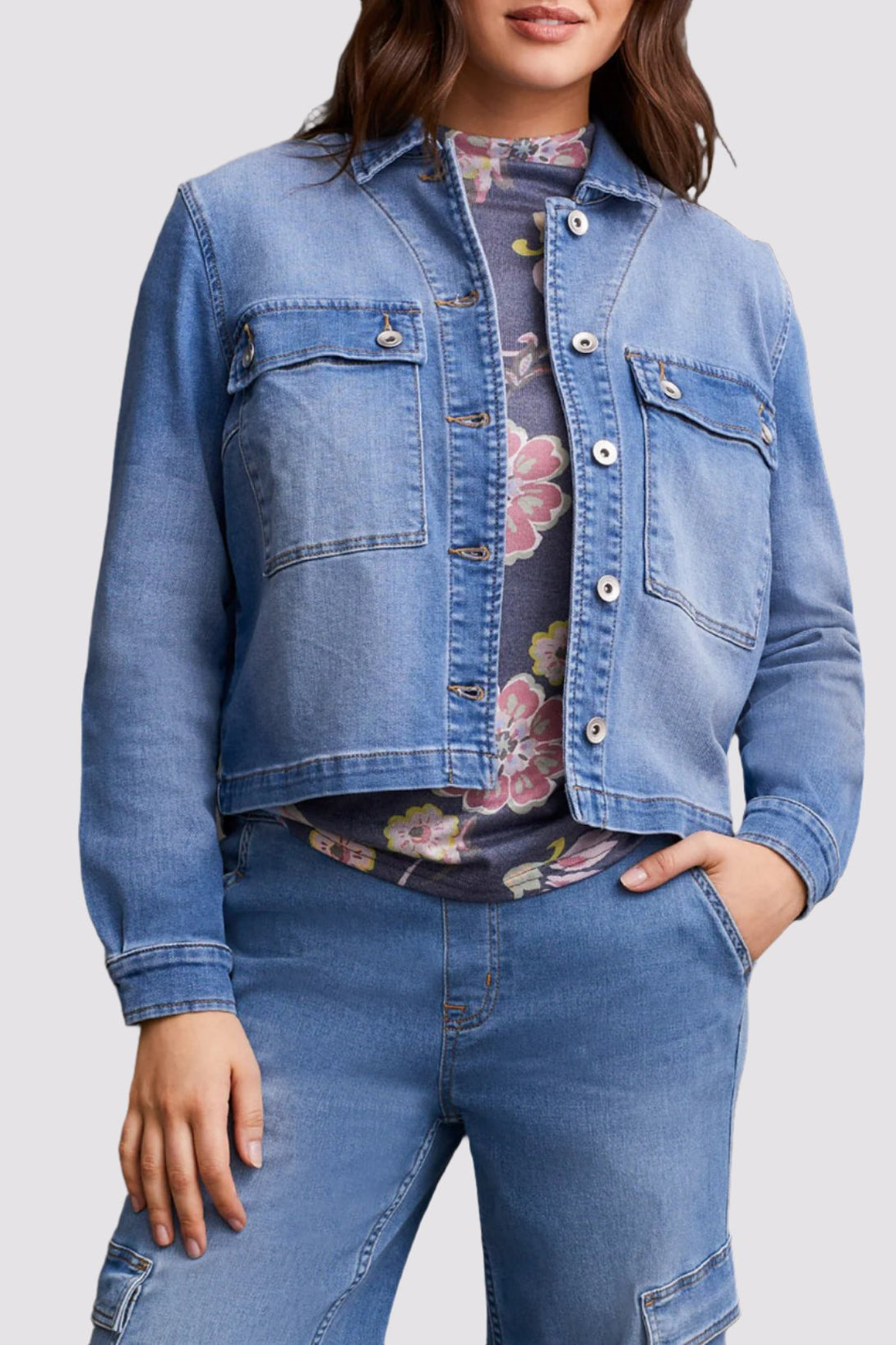 Tribal Denim Jacket Blue Delight 