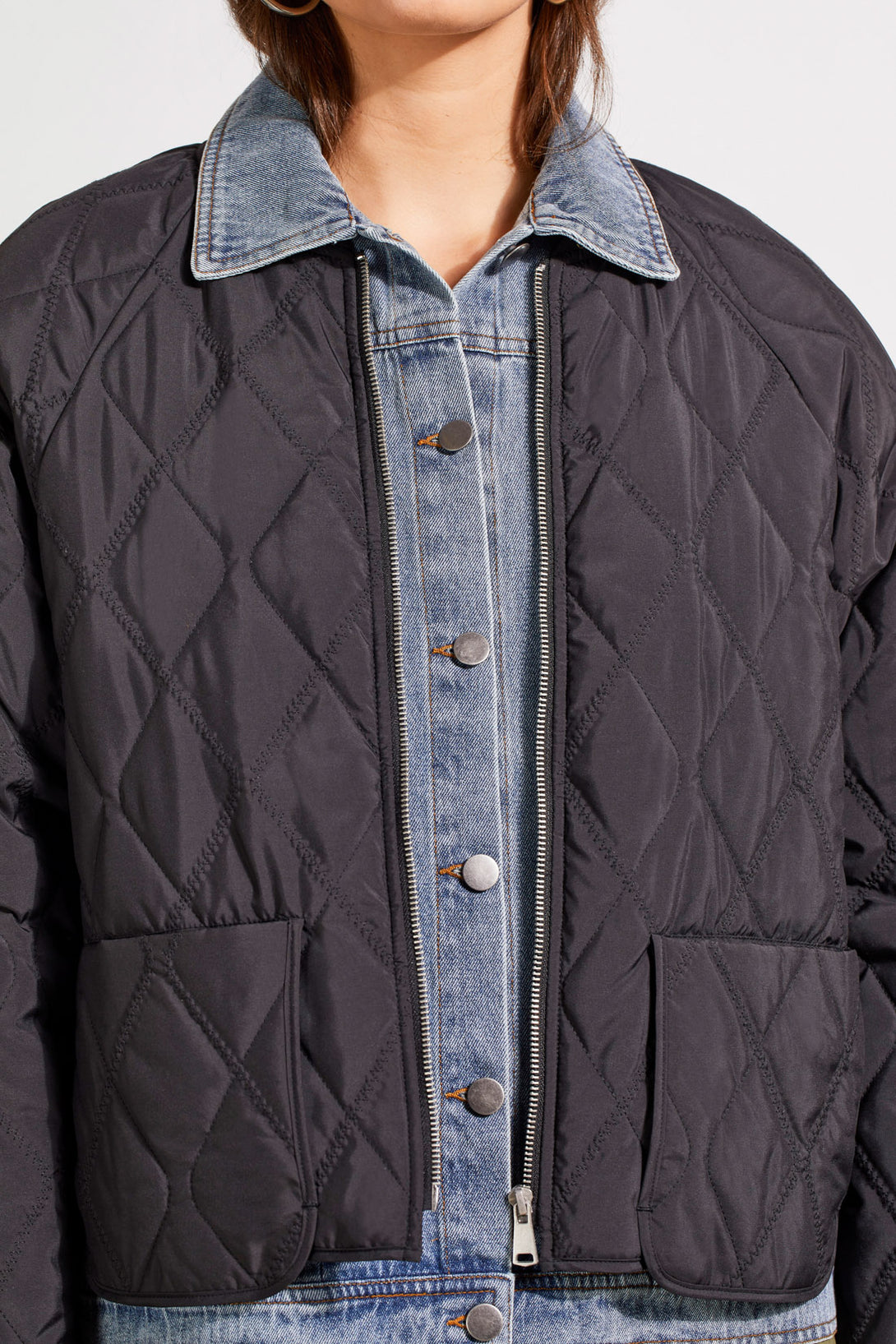 Fooler Bomber Quilted Jacket