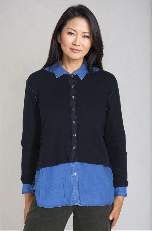 Cropped Button Front Cardigan