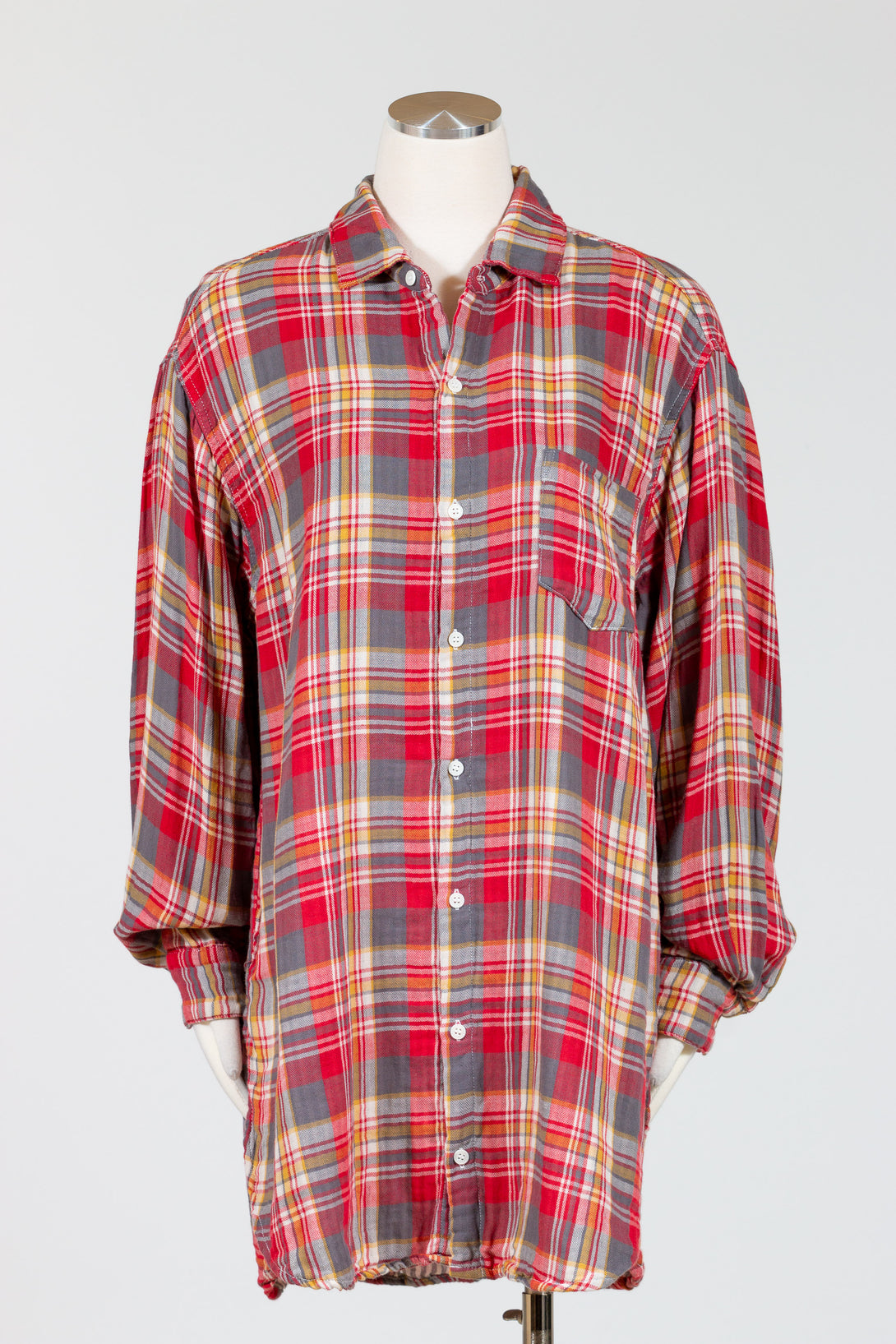 CPShades-Marella-Oversized-Shirt-DoubleCotton-Plaid-Red