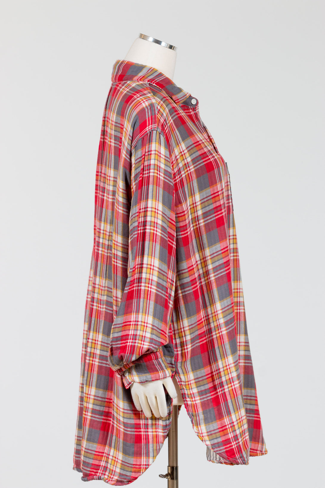 CPShades-Marella-Oversized-Shirt-DoubleCotton-Plaid-Red