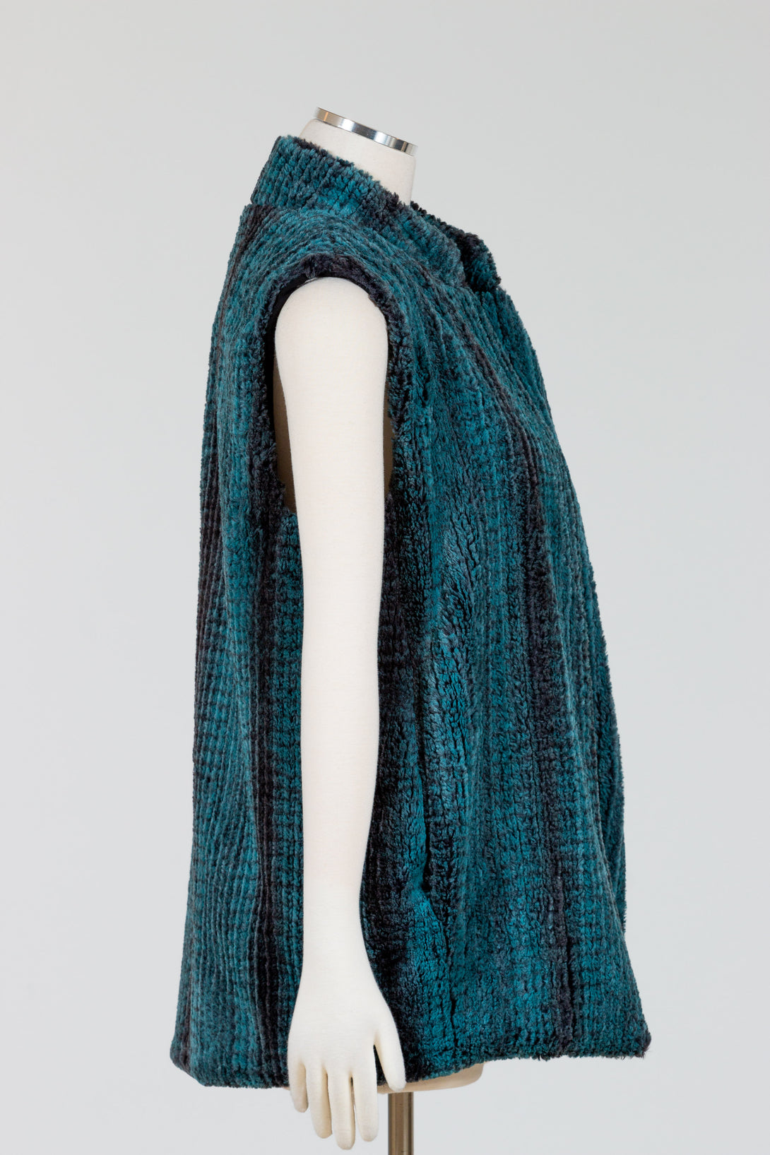 Capote-Reese-Banded-Vest-Fur-Turquoise