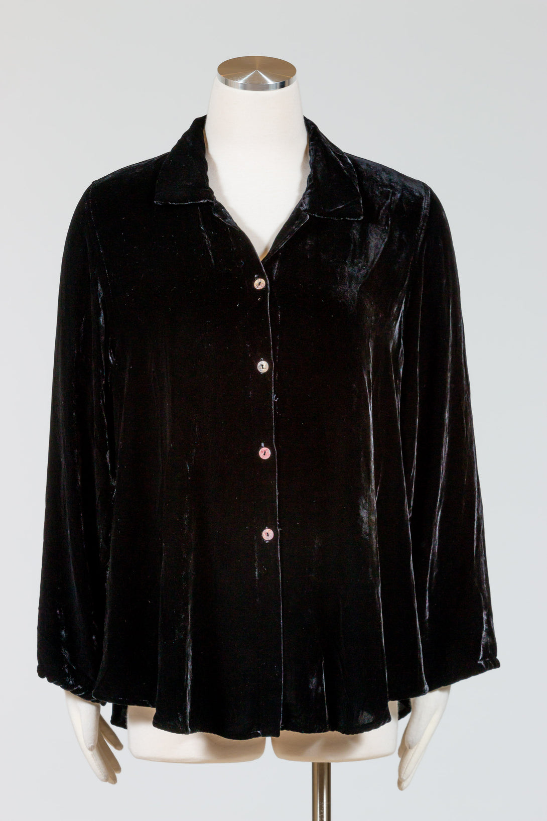 Kleen-LongSleeve-Shirt-Velvet-Black